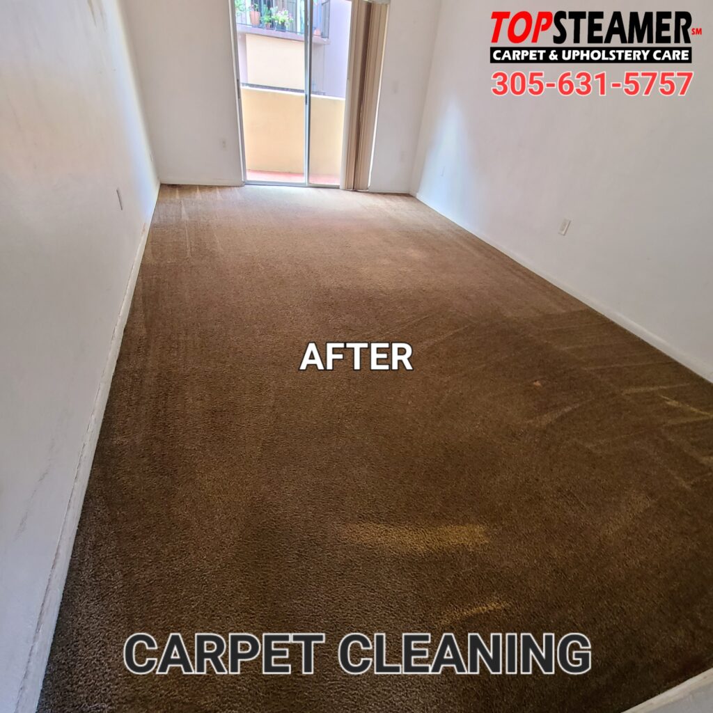 After carpet cleaning